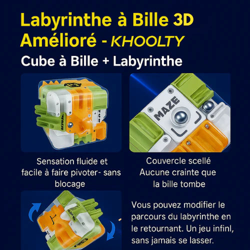 Le cube labyrinthe 3D - qui transforme la logique en plaisir™