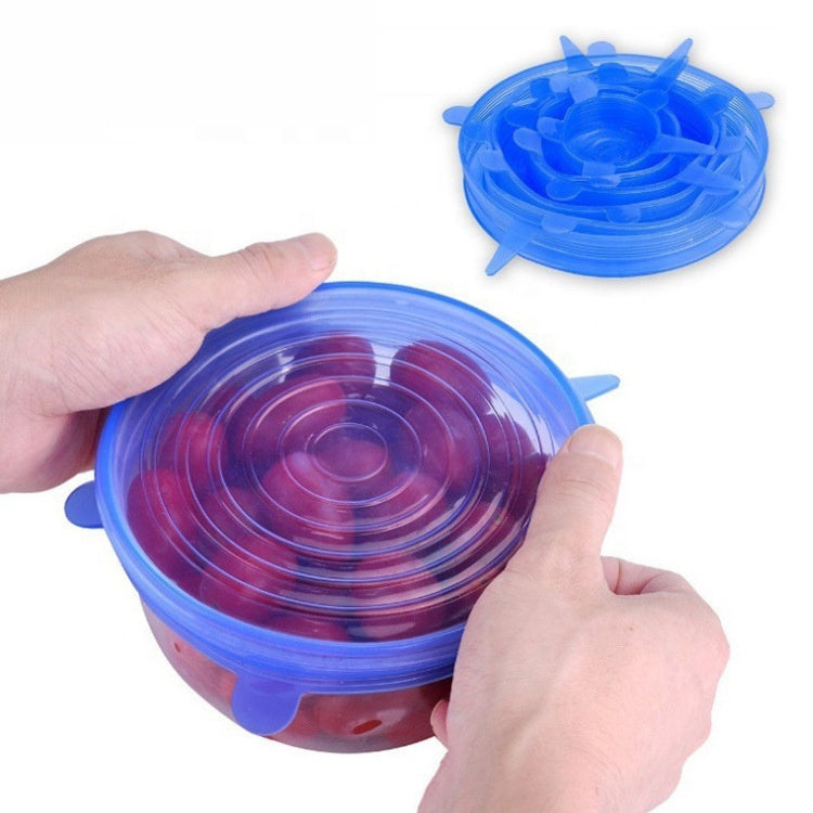🌱 Lot de 06 Couvercles Réutilisables en Silicone