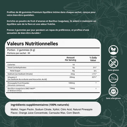 Gummies Équilibre Féminin Ananas