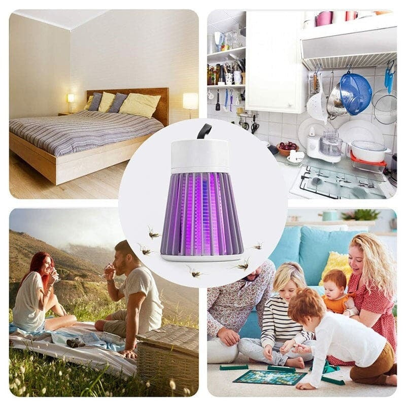 Lampe Anti-Moustique Photocatalytique UV Rechargeable USB