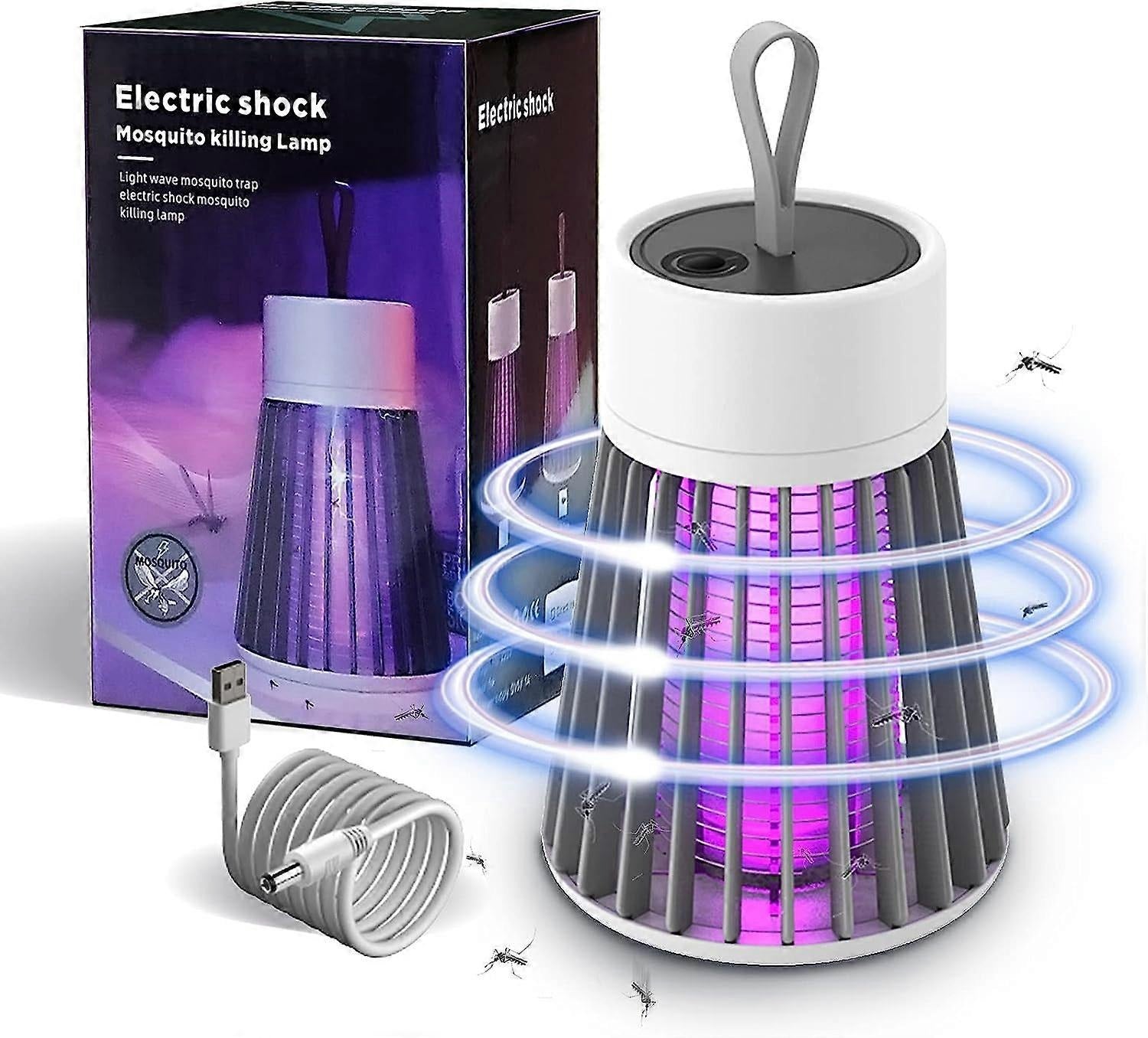 Lampe Anti-Moustique Photocatalytique UV Rechargeable USB