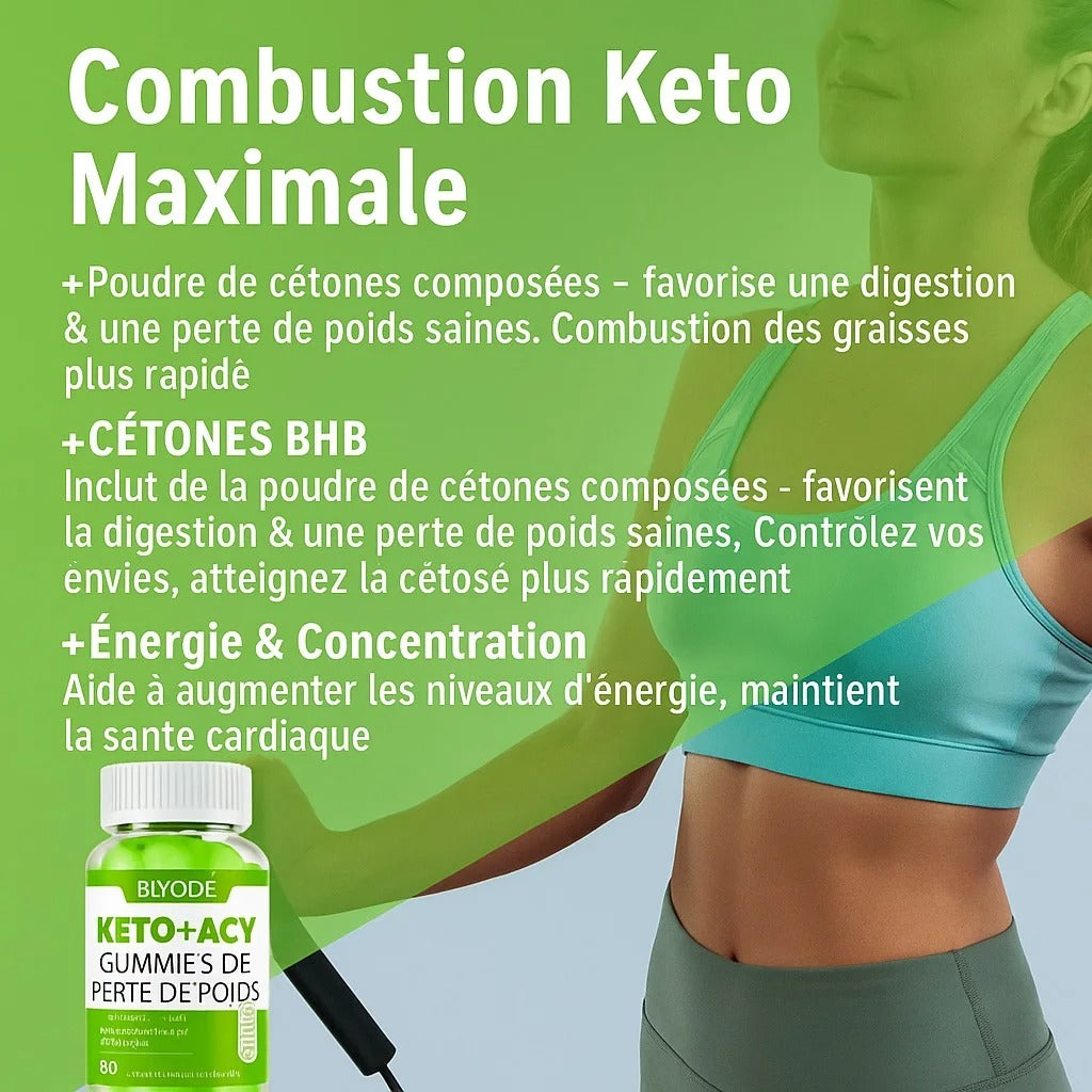KETO ACV Gummies – Activez la combustion des graisses, naturellement