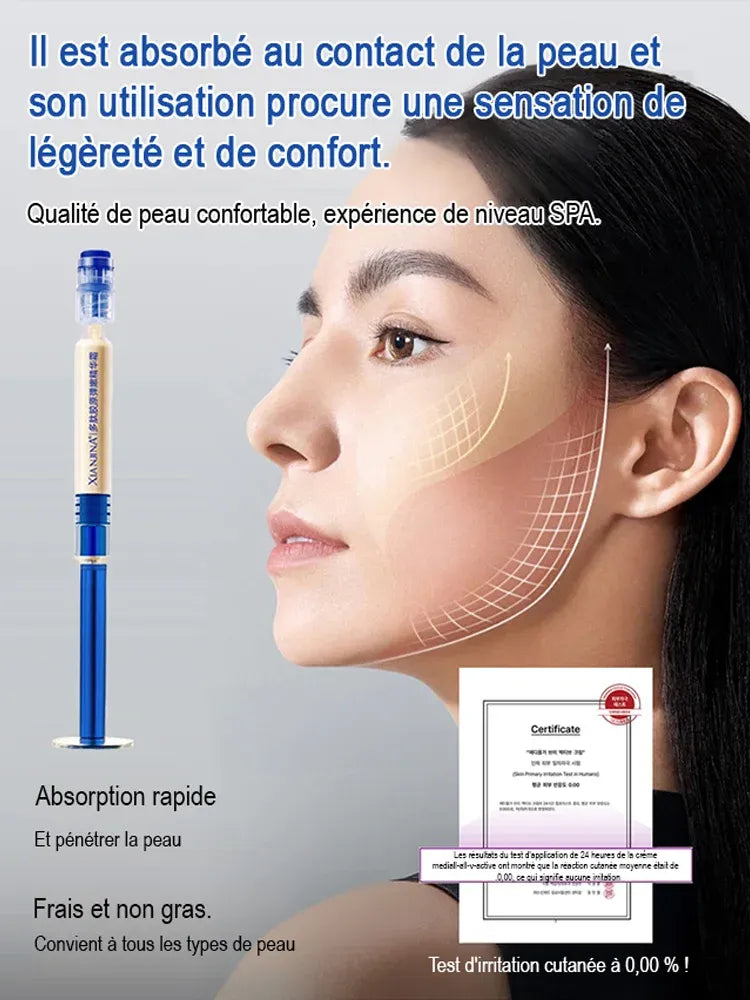 Crème de collagène de remplissage de tube d'aiguille de polypeptide.